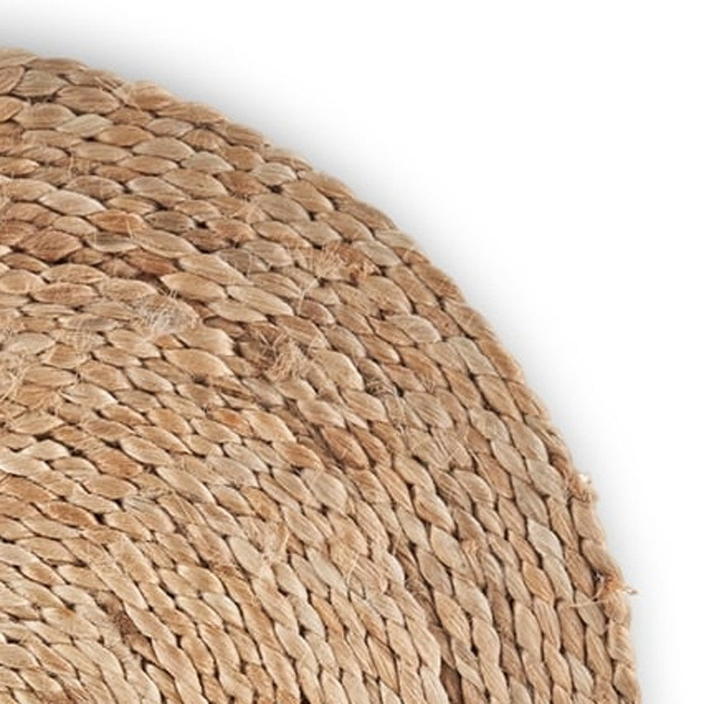 15" Set of Two Natural Jute Round Placemats - Loft&Timber