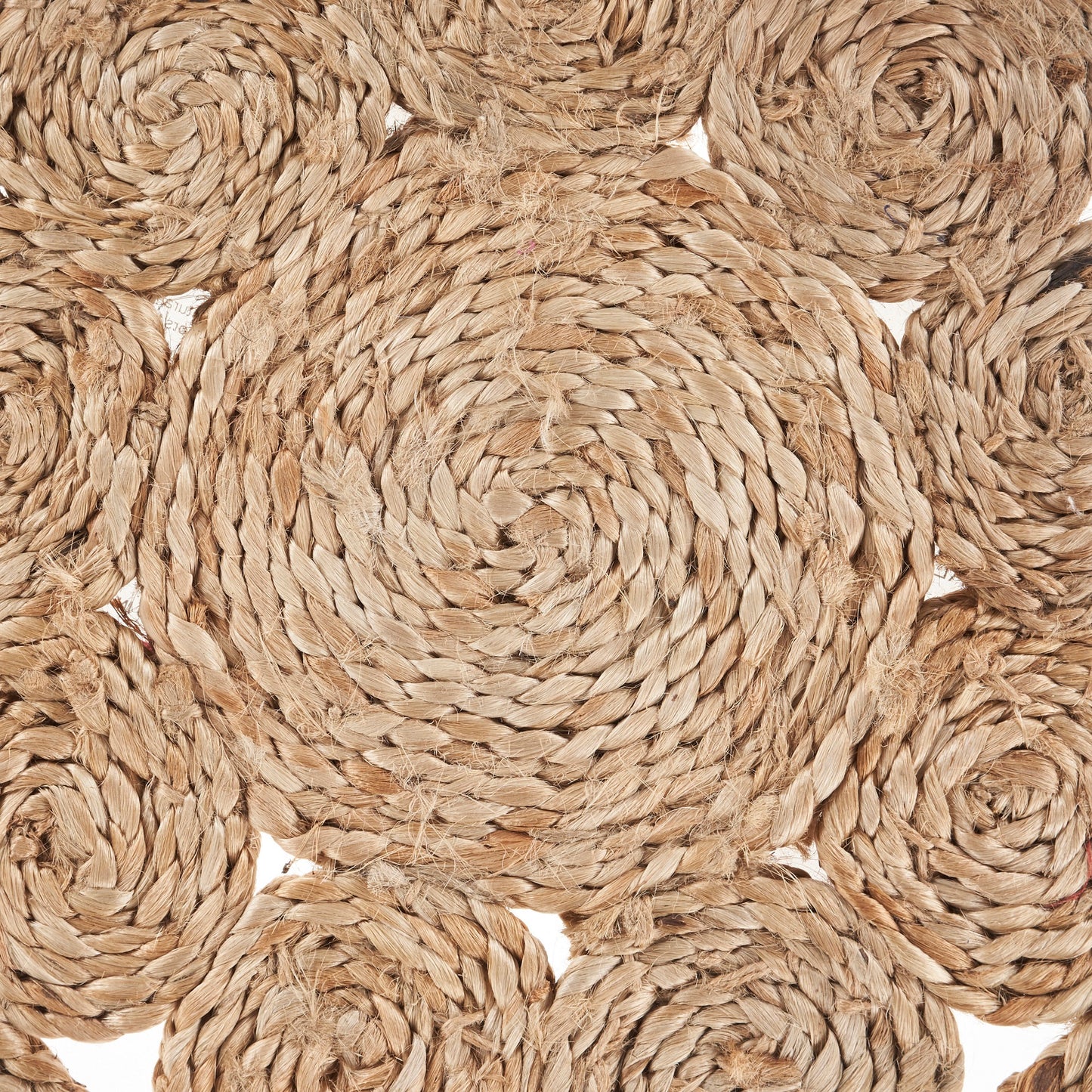 15" Set of Two Natural Braided Jute Round Placemats - Loft&Timber