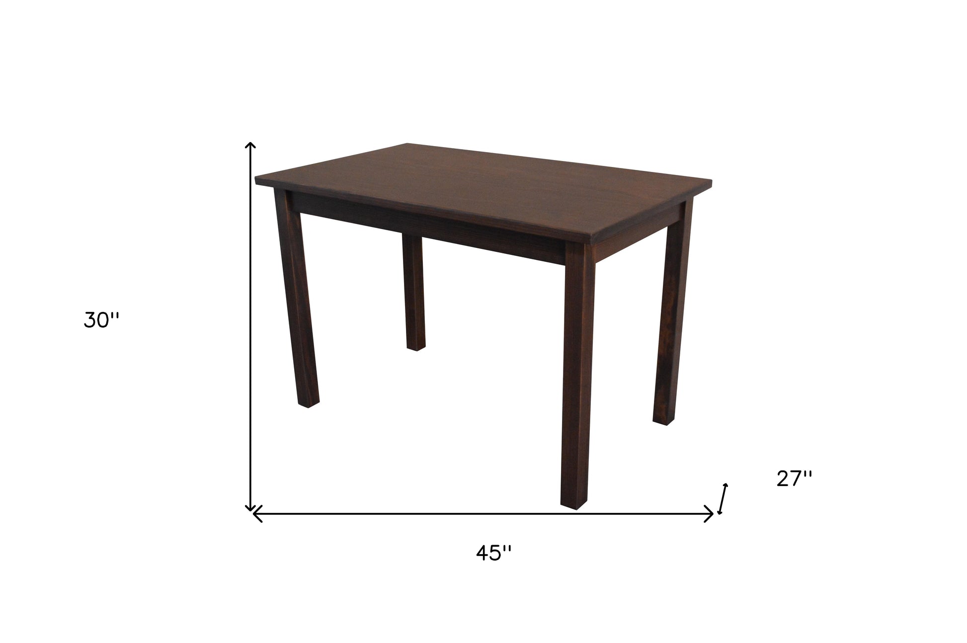 48" Raw Umber Solid Wood Dining Table - Loft&Timber