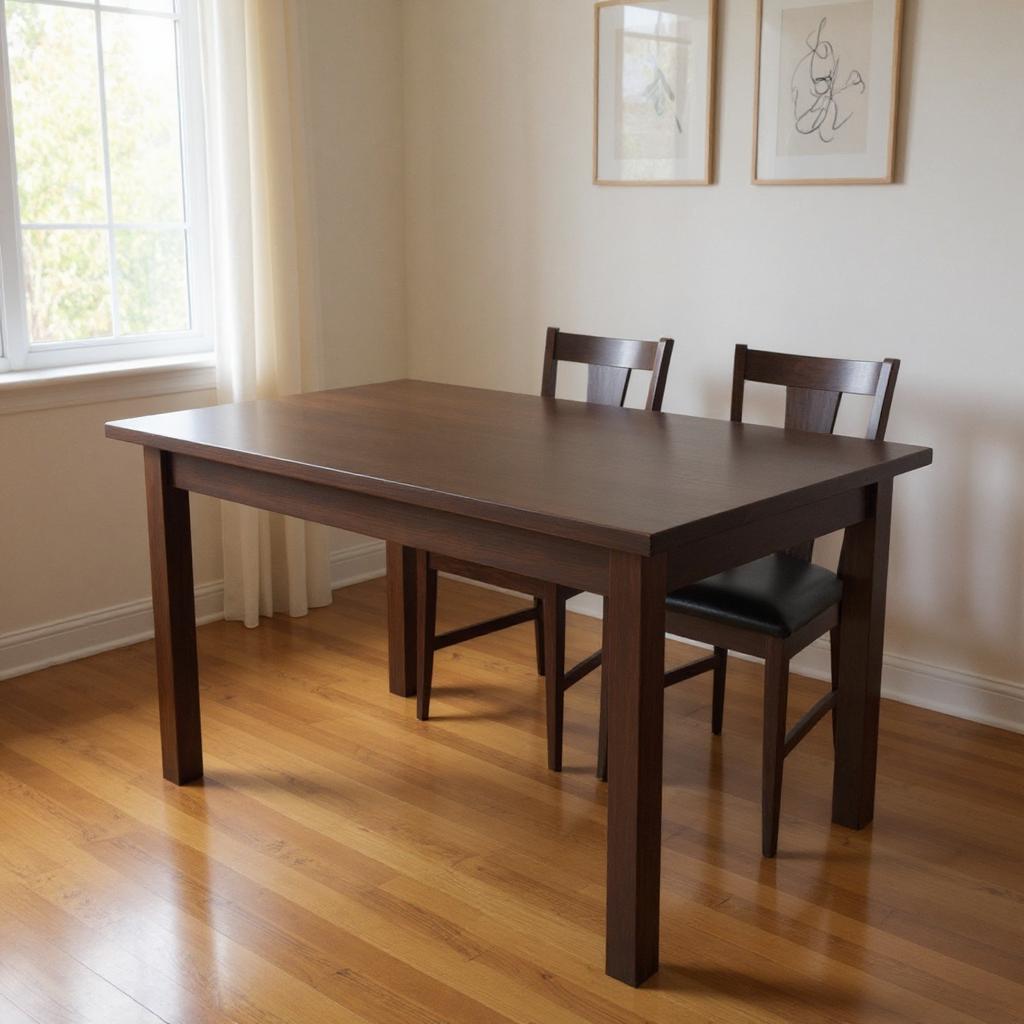48" Raw Umber Solid Wood Dining Table - Loft&Timber