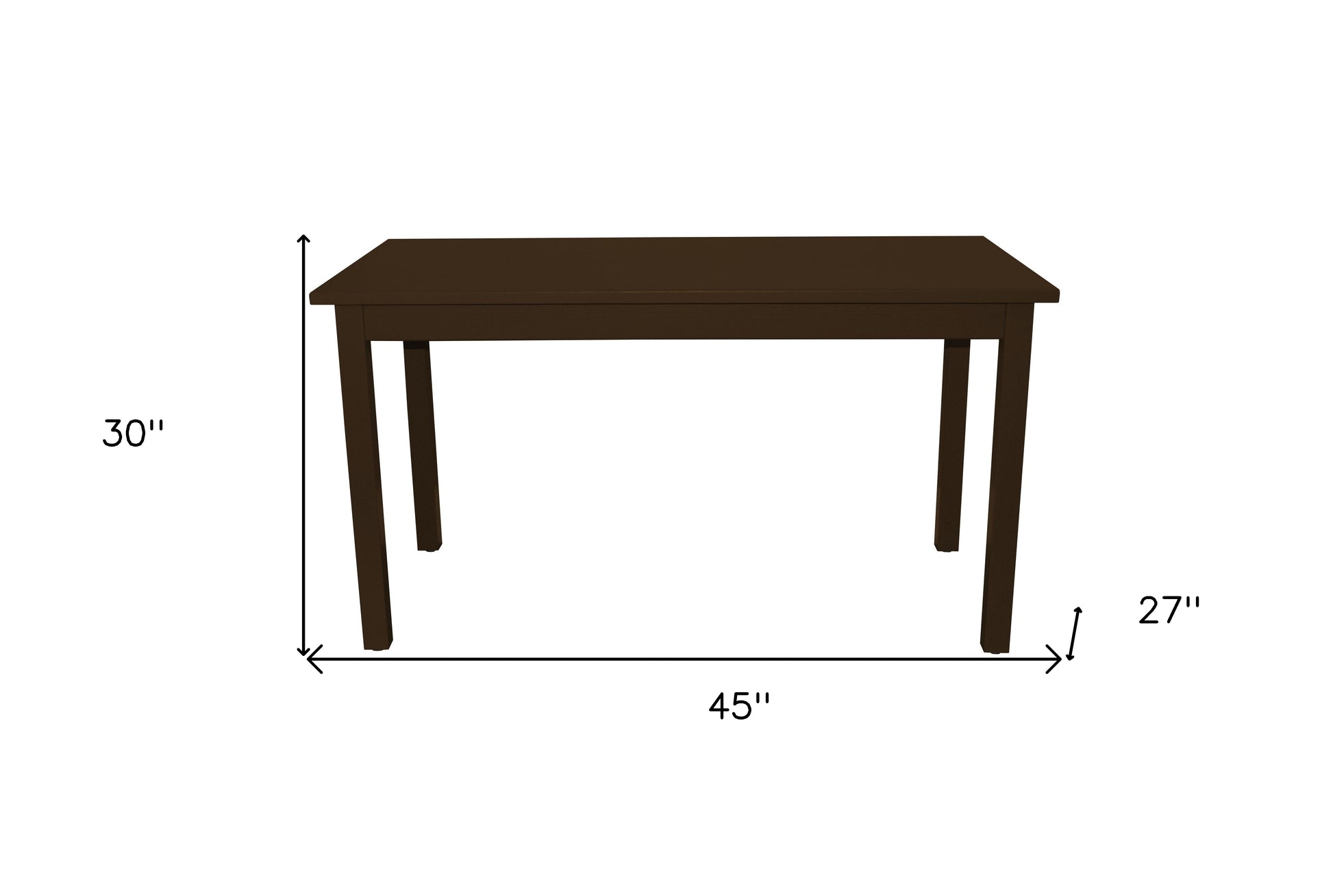 48" Coffee Solid Wood Dining Table - Loft&Timber