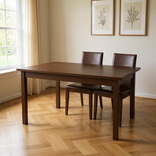 48" Coffee Solid Wood Dining Table - Loft&Timber