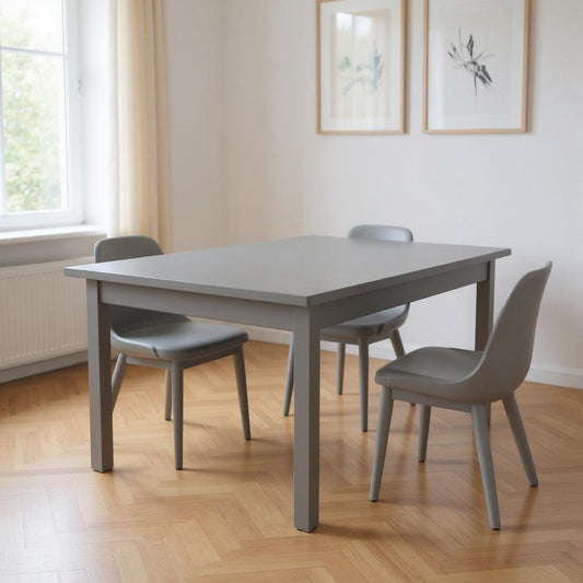 48" Gray Solid Wood Dining Table - Loft&Timber