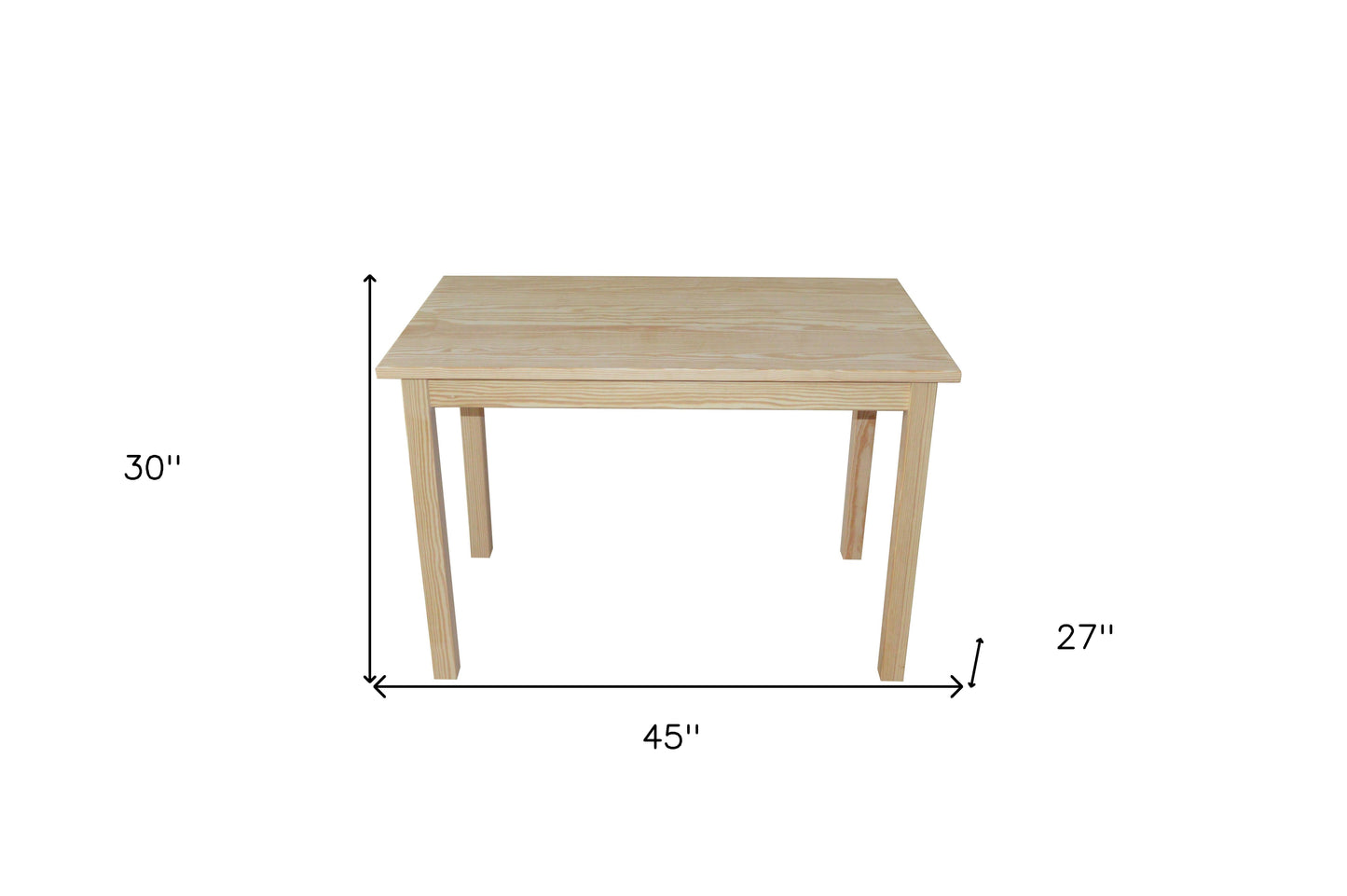 48" Natural Solid Wood Dining Table - Loft&Timber