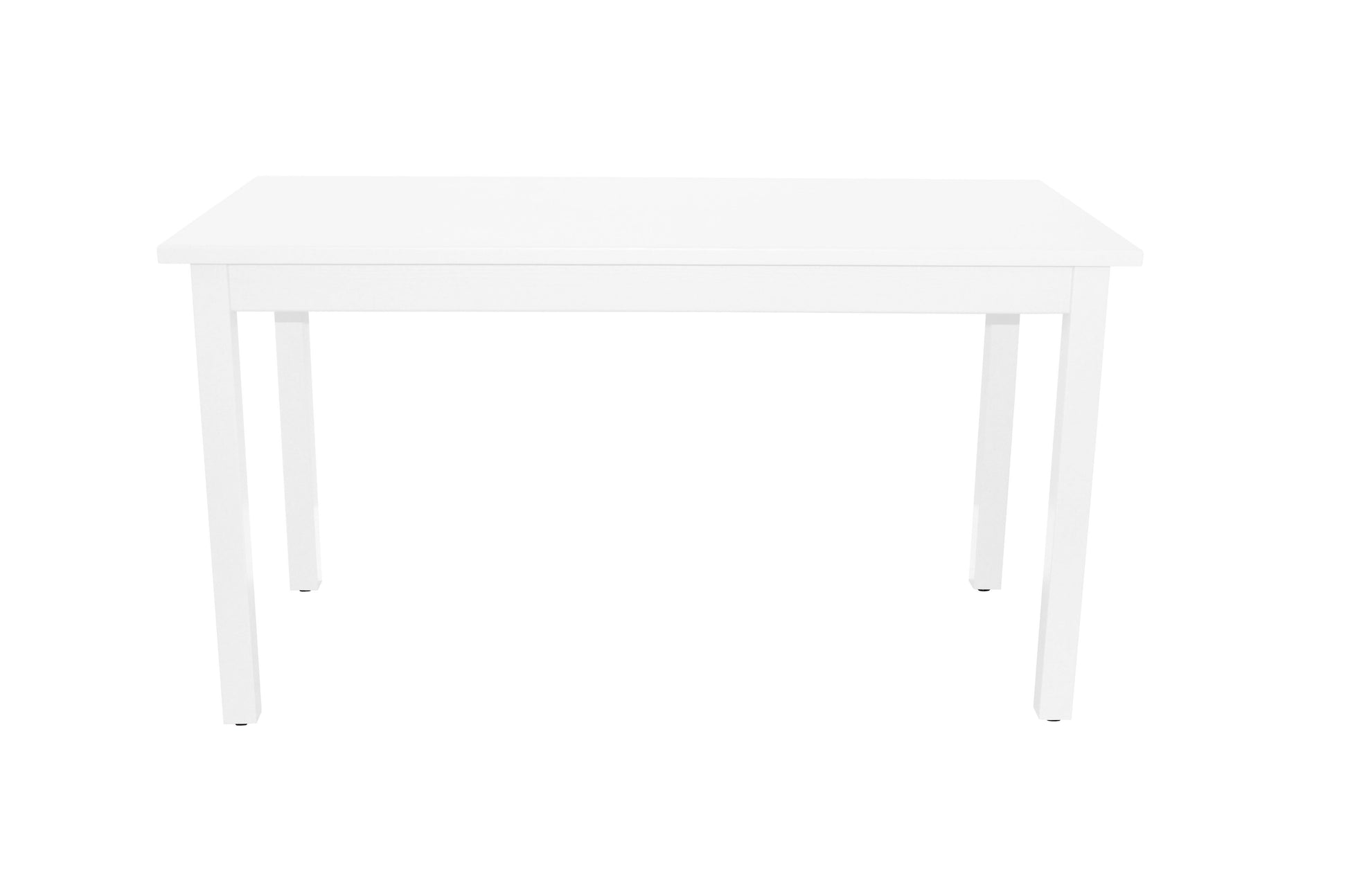 48" White Solid Wood Dining Table - Loft&Timber
