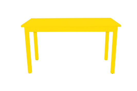 60" Yellow Solid Wood Dining Table - Loft&Timber