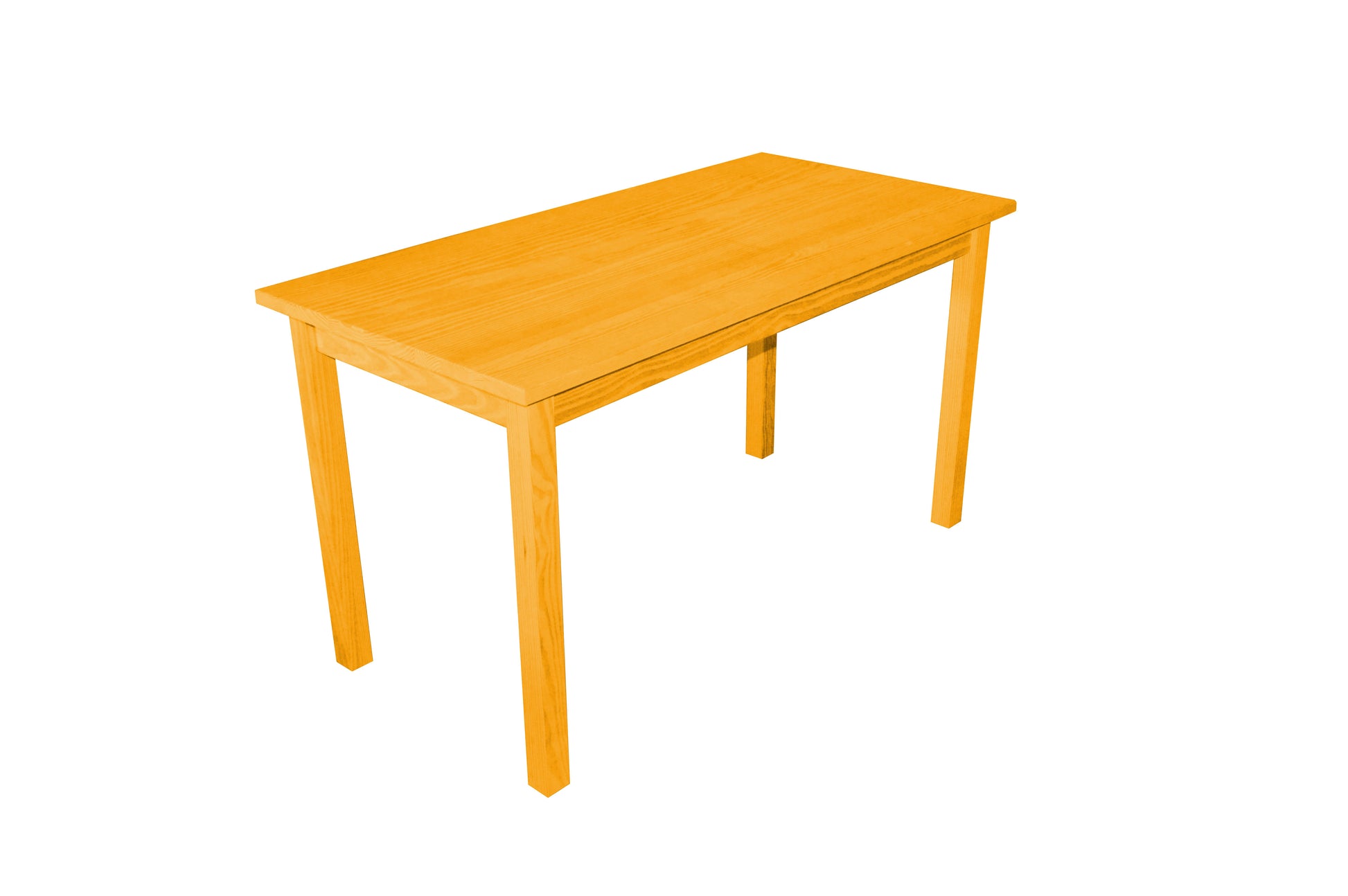 60" Goldenrod Solid Wood Dining Table - Loft&Timber