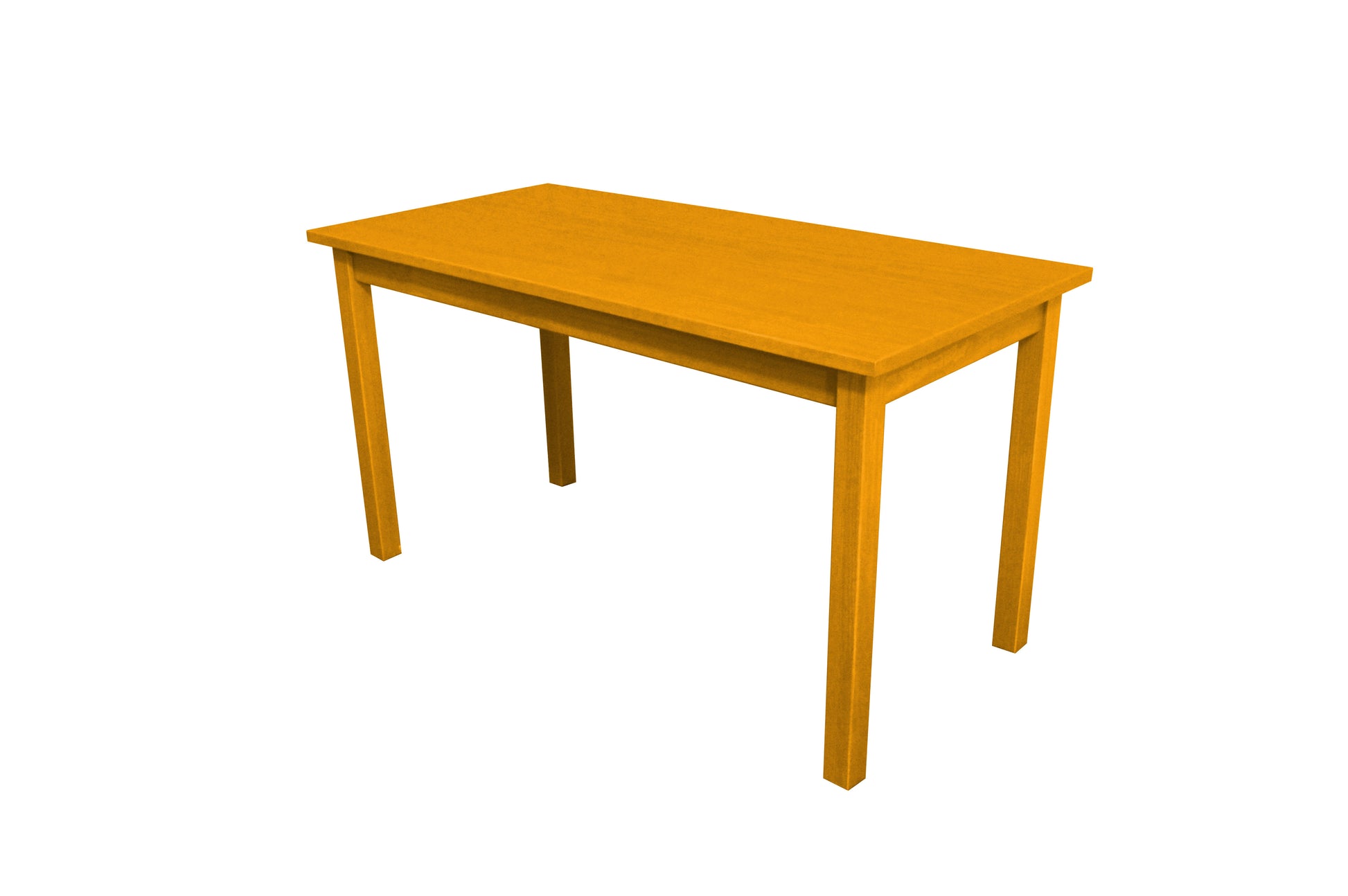 60" Goldenrod Solid Wood Dining Table - Loft&Timber
