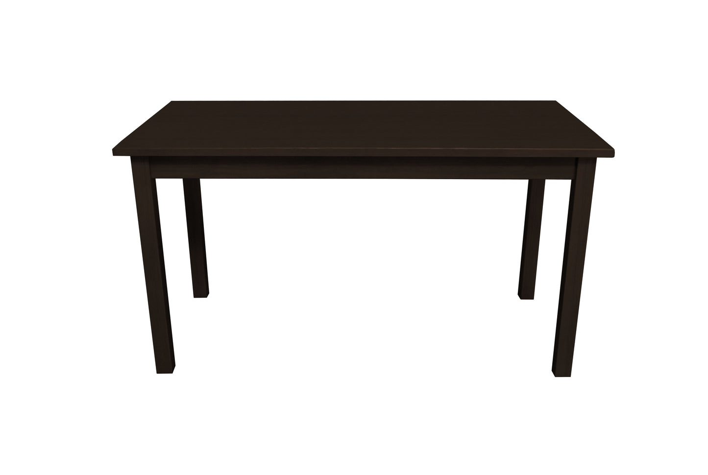 60" Dark Brown Solid Wood Dining Table - Loft&Timber