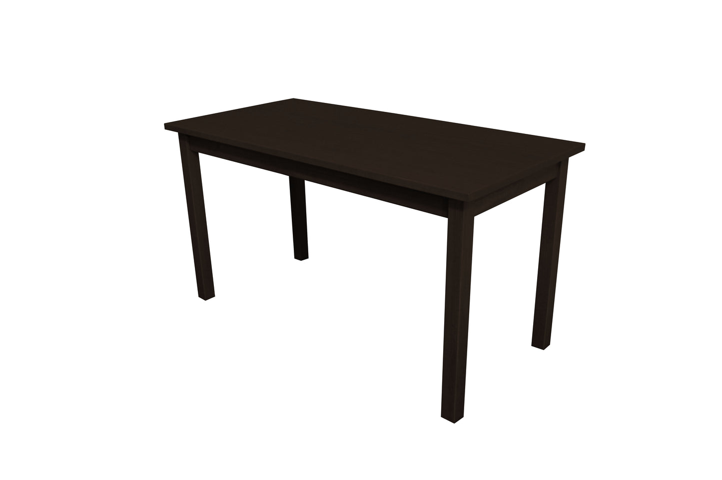 60" Dark Brown Solid Wood Dining Table - Loft&Timber