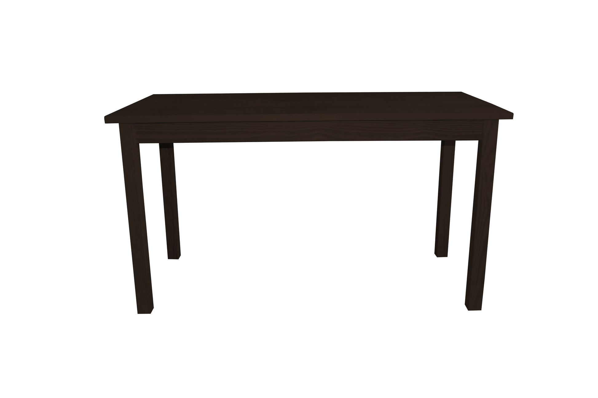 60" Dark Brown Solid Wood Dining Table - Loft&Timber