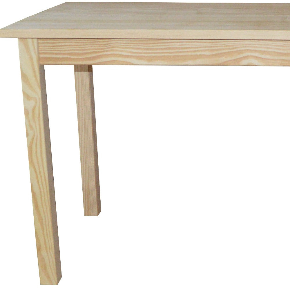 60" Natural Solid Wood Dining Table - Loft&Timber