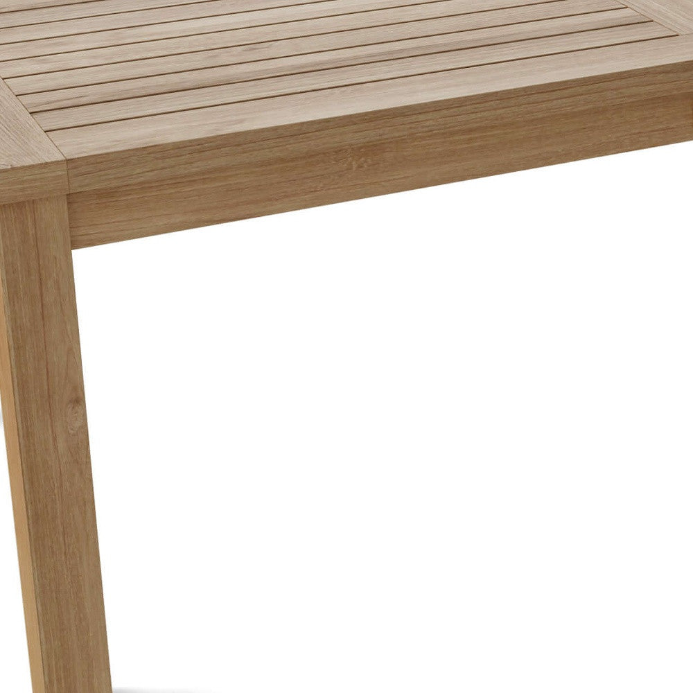 47" Natural Solid Wood Outdoor Coffee Table-4