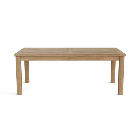 47" Natural Solid Wood Outdoor Coffee Table-1