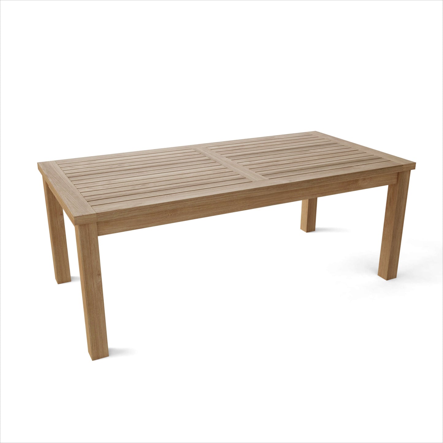 47" Natural Solid Wood Outdoor Coffee Table-2