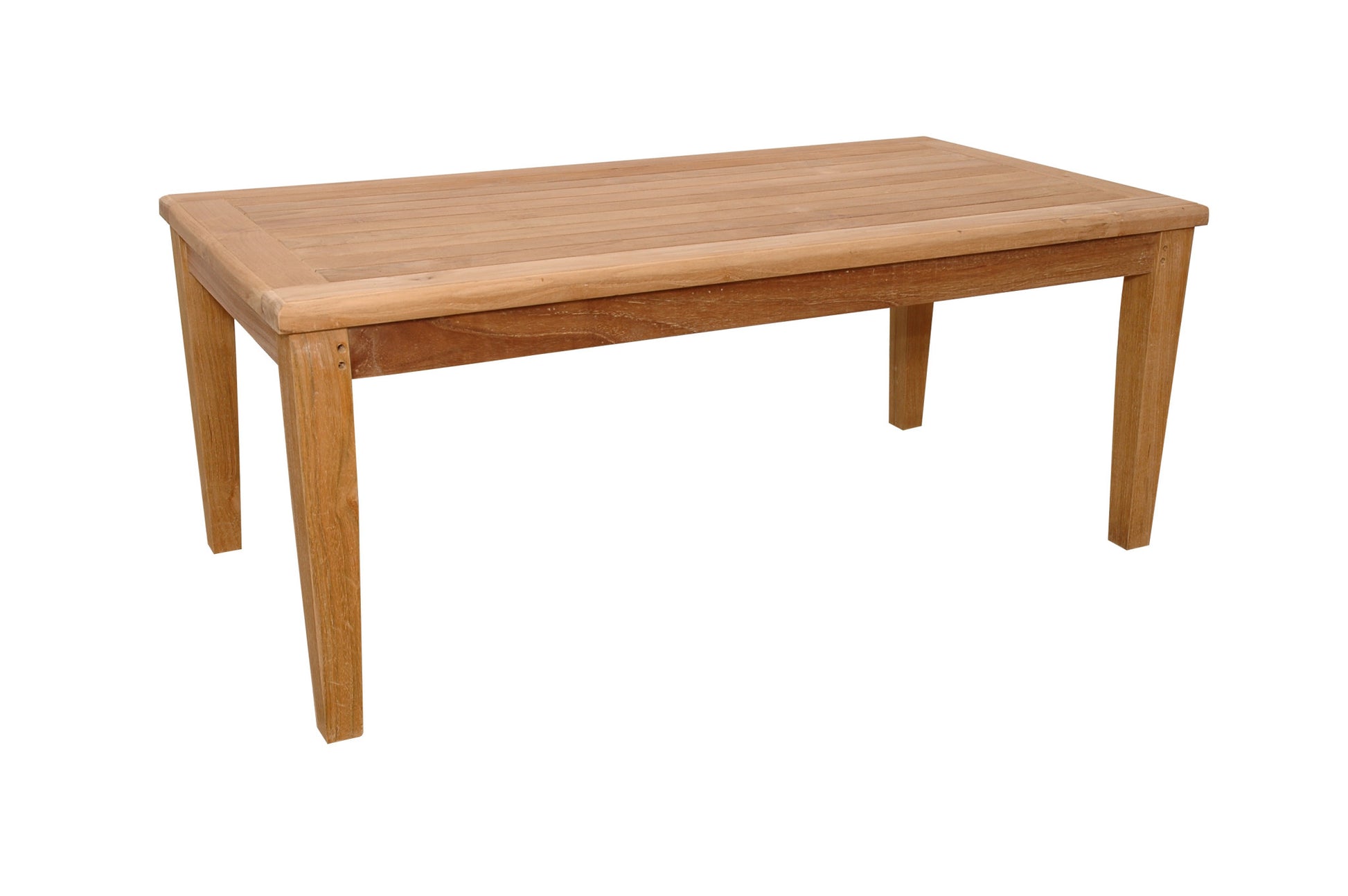 47" Natural Solid Wood Outdoor Coffee Table-3