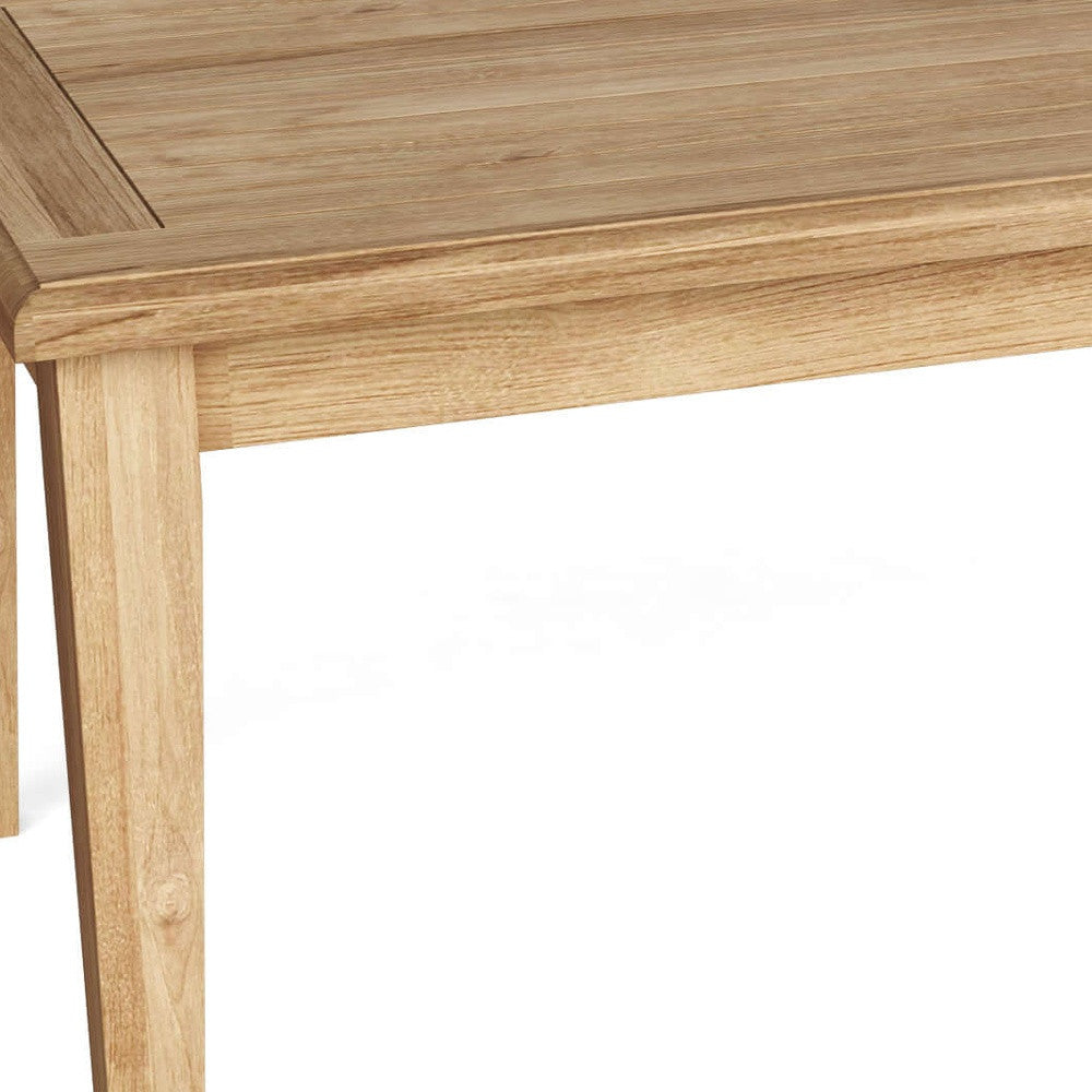 47" Natural Solid Wood Outdoor Coffee Table-4