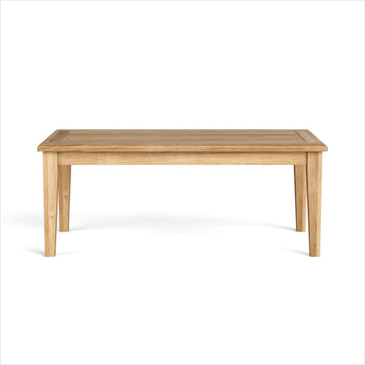 47" Natural Solid Wood Outdoor Coffee Table-1