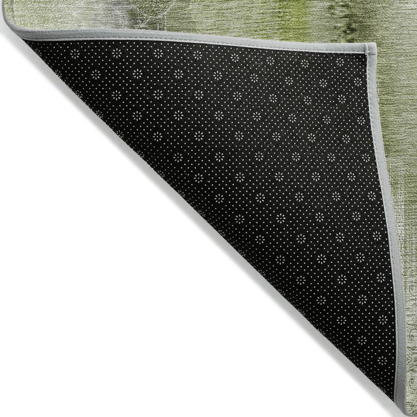 8' Runner Sage Washable Non Skid Indoor Outdoor Runner Rug - Loft&Timber