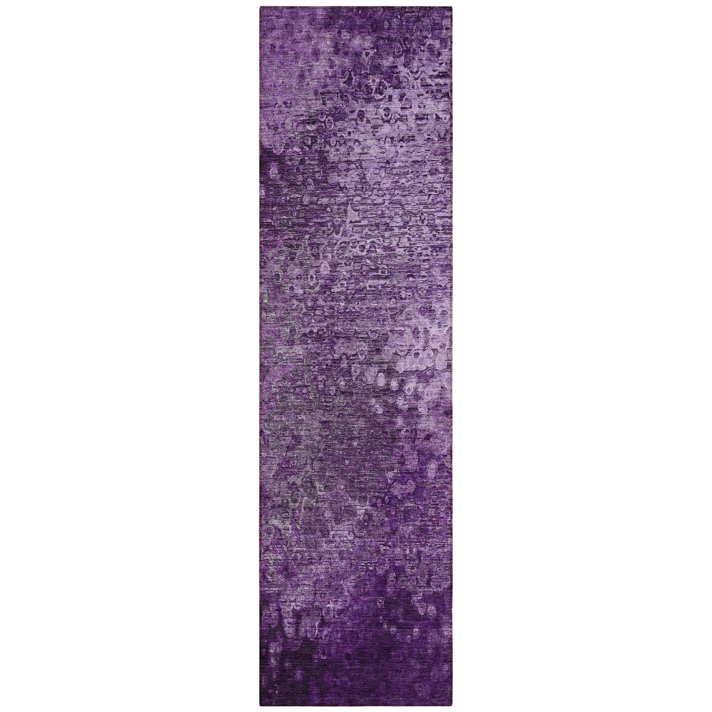 8' Runner Purple Washable Non Skid Indoor Outdoor Runner Rug - Loft&Timber