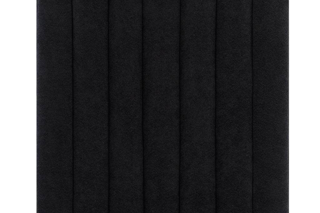 Set of Two Black Upholstered Velvet Dining Side Chairs - Loft&Timber