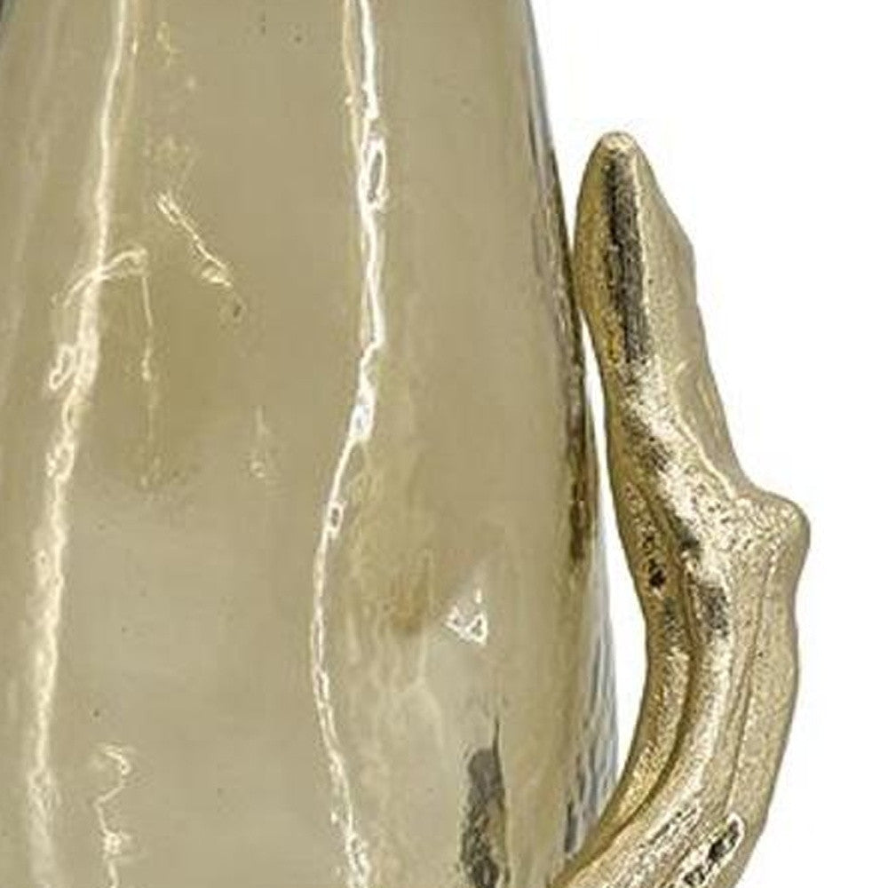 18" Champagne Round Glass Table Vase - Loft&Timber
