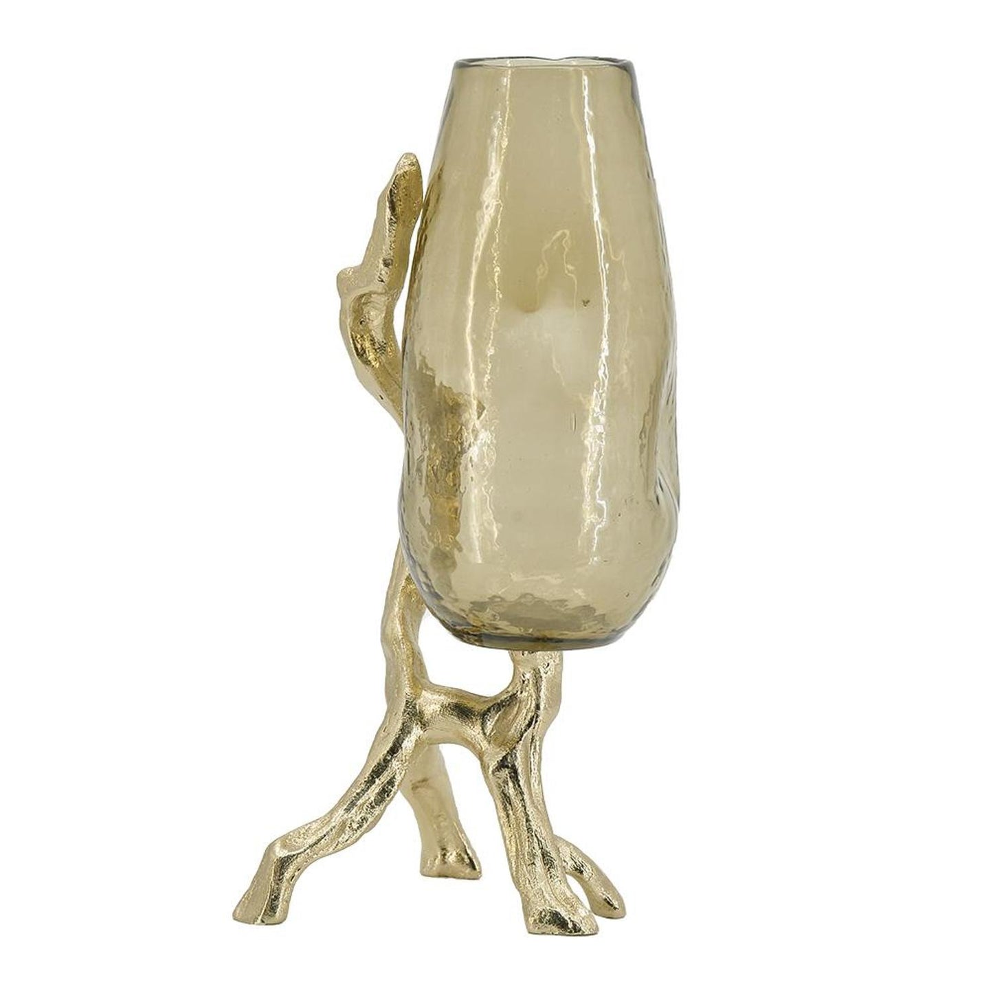 18" Champagne Round Glass Table Vase - Loft&Timber