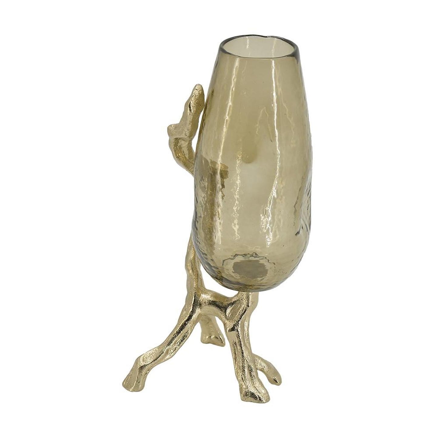 18" Champagne Round Glass Table Vase - Loft&Timber
