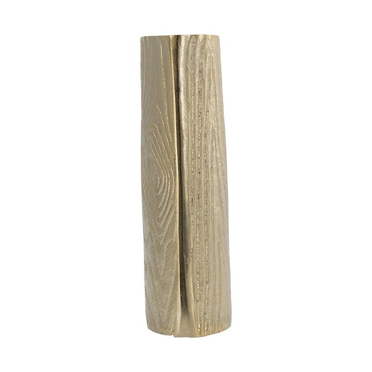 10" Gold Oval Aluminum Table Vase - Loft&Timber
