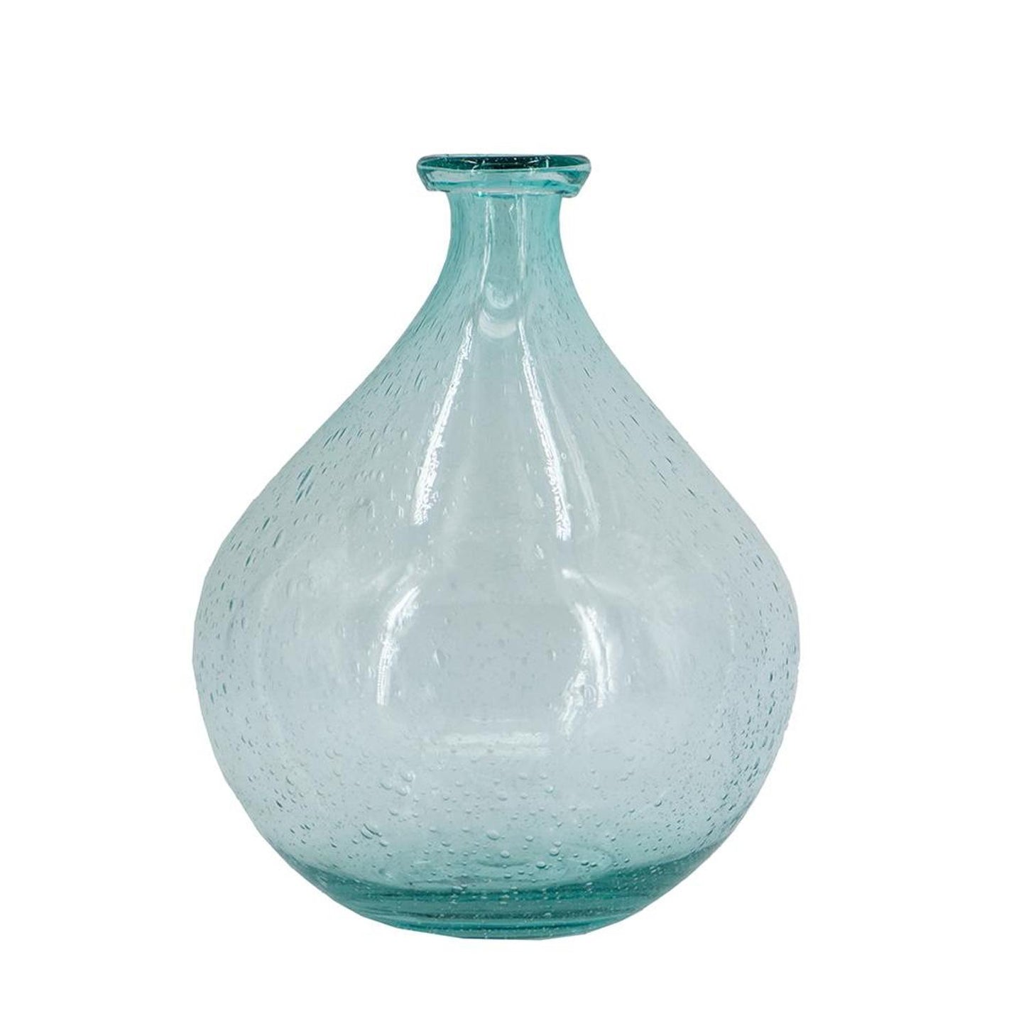 10" Aqua Bud Glass Table Vase - Loft&Timber