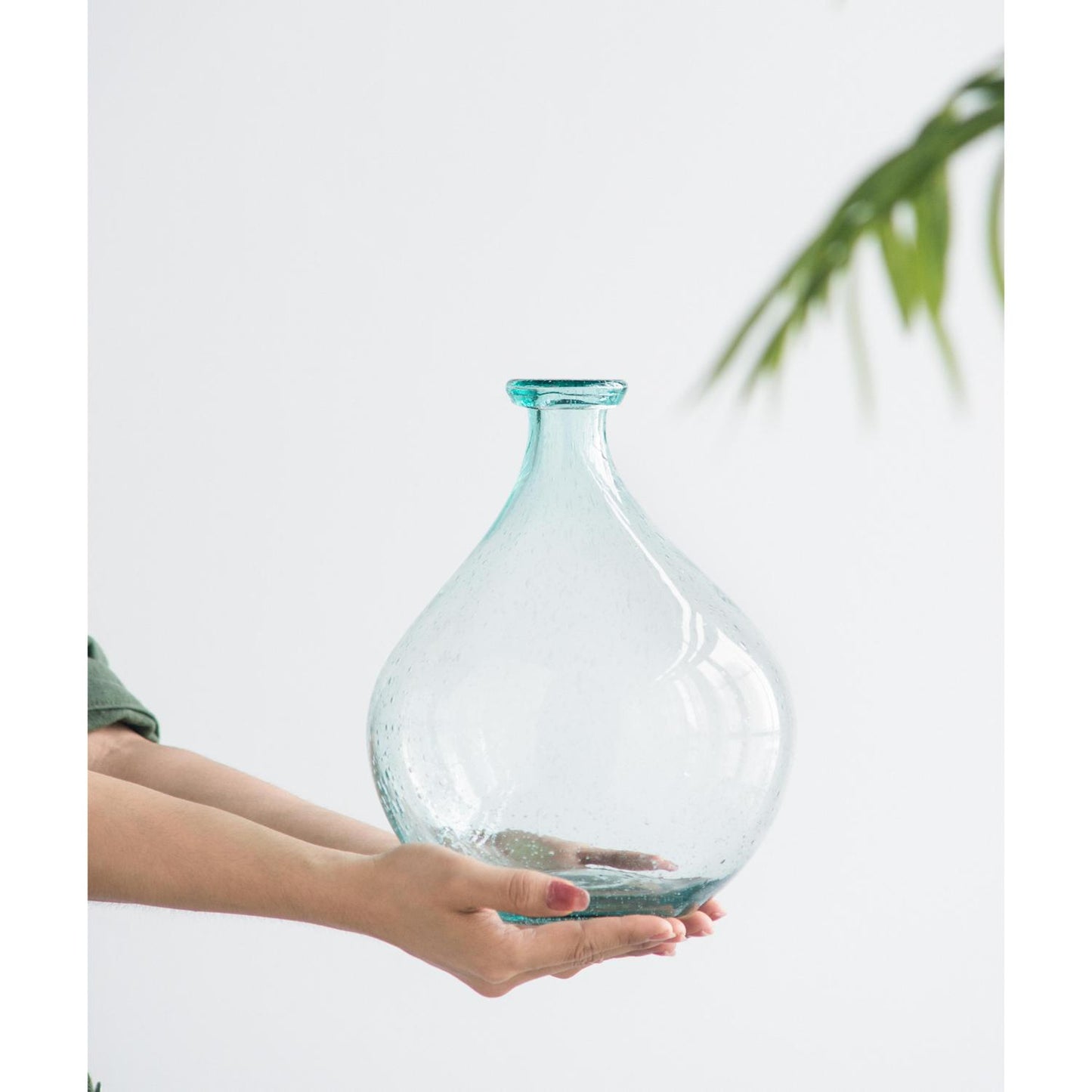 10" Aqua Bud Glass Table Vase - Loft&Timber
