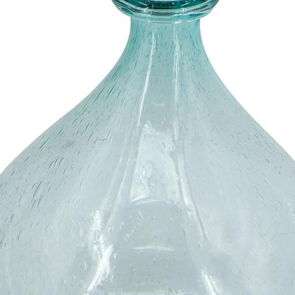 10" Aqua Bud Glass Table Vase - Loft&Timber