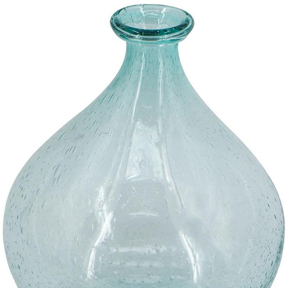 10" Aqua Bud Glass Table Vase - Loft&Timber