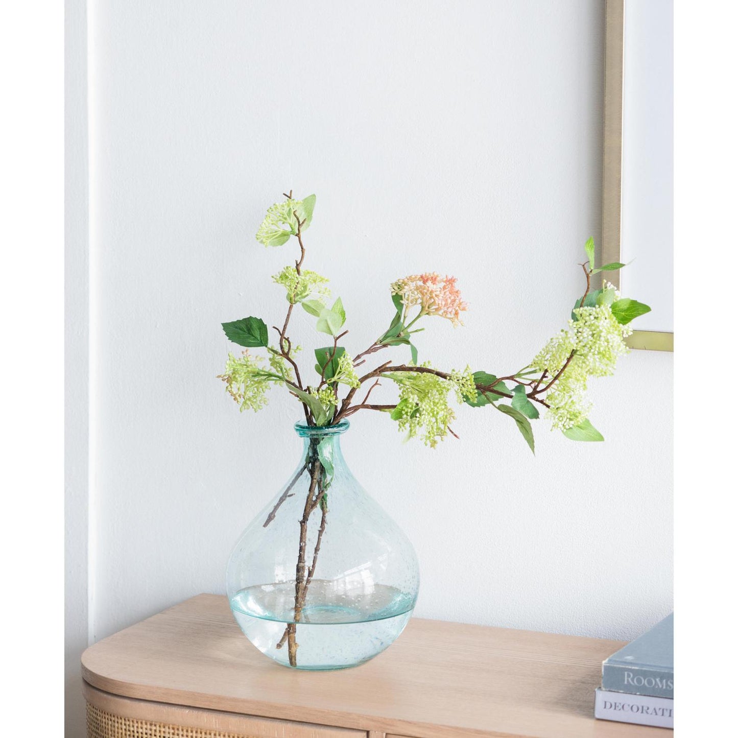 10" Aqua Bud Glass Table Vase - Loft&Timber