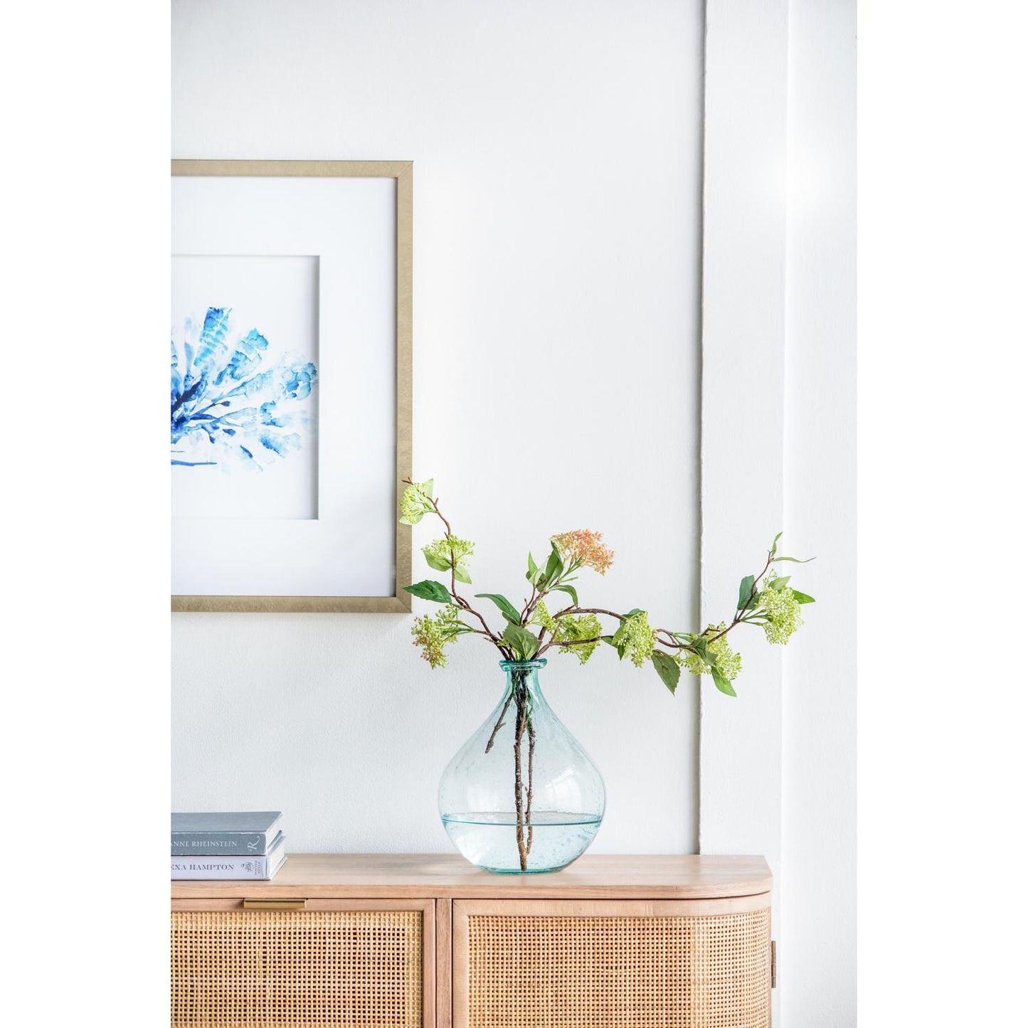 10" Aqua Bud Glass Table Vase - Loft&Timber