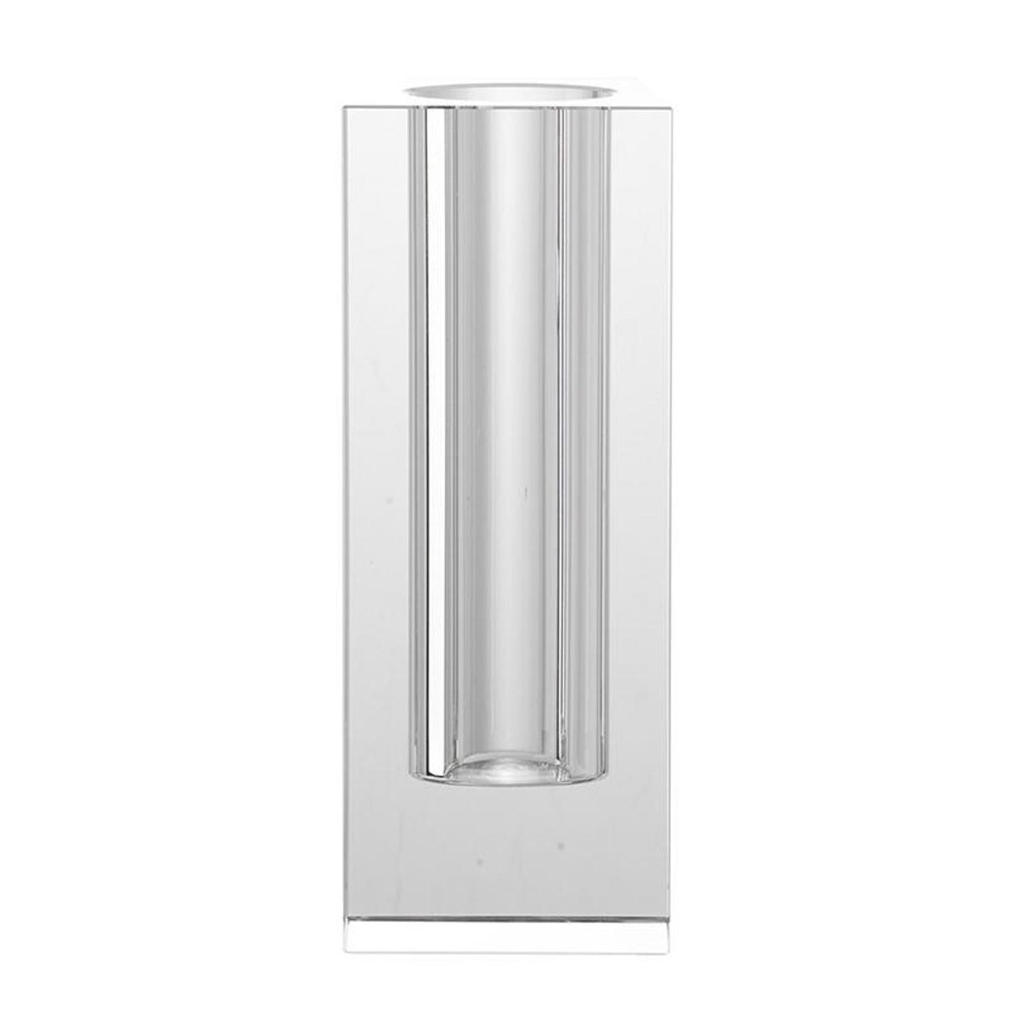 10" Clear Square Glass Table Vase - Loft&Timber