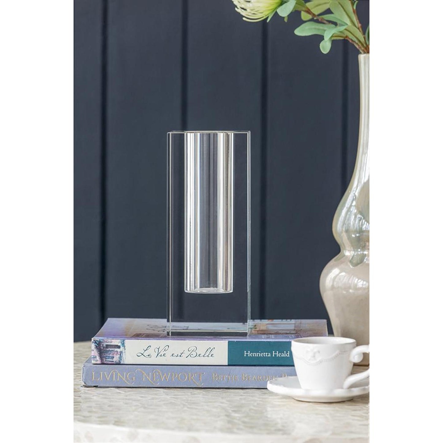 10" Clear Square Glass Table Vase - Loft&Timber