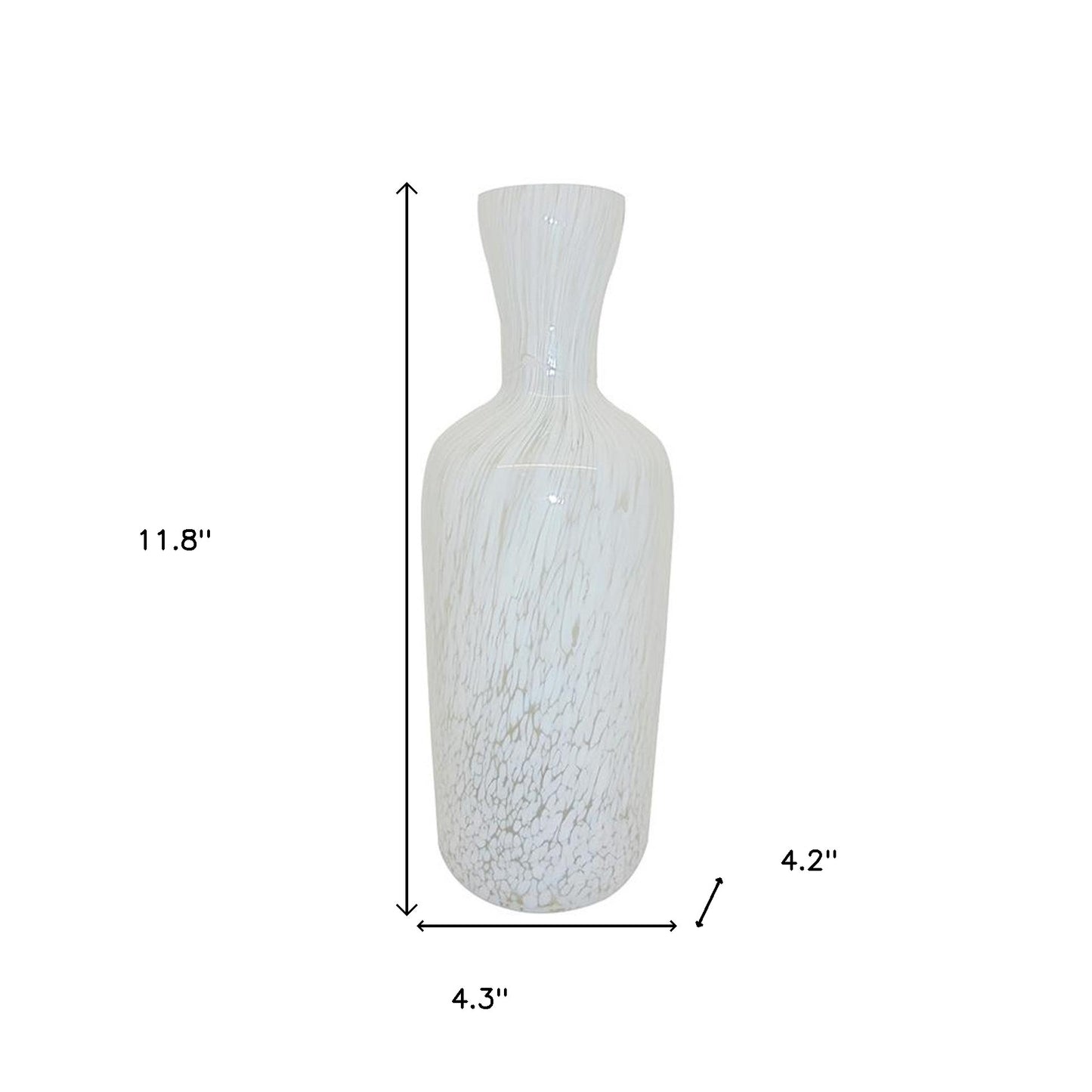 12" Opal Round Glass Table Vase - Loft&Timber
