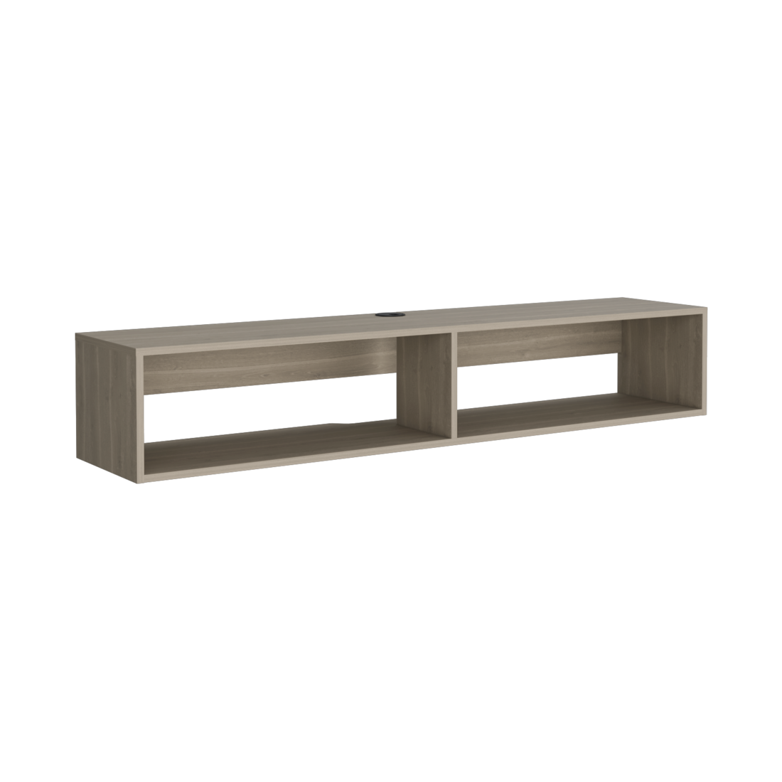 59" Beige Floating Mount TV Stand - Loft&Timber