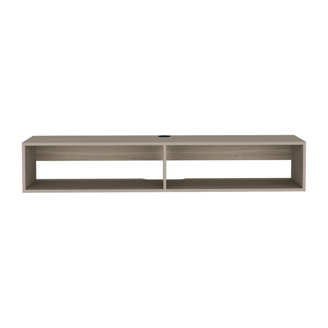 59" Beige Floating Mount TV Stand - Loft&Timber