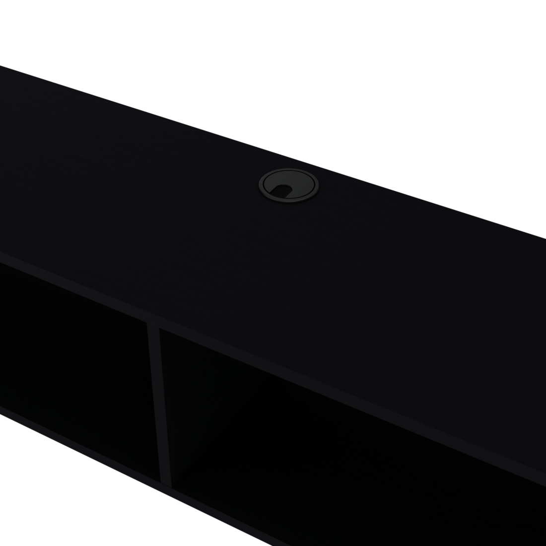 59" Black Floating Mount TV Stand - Loft&Timber