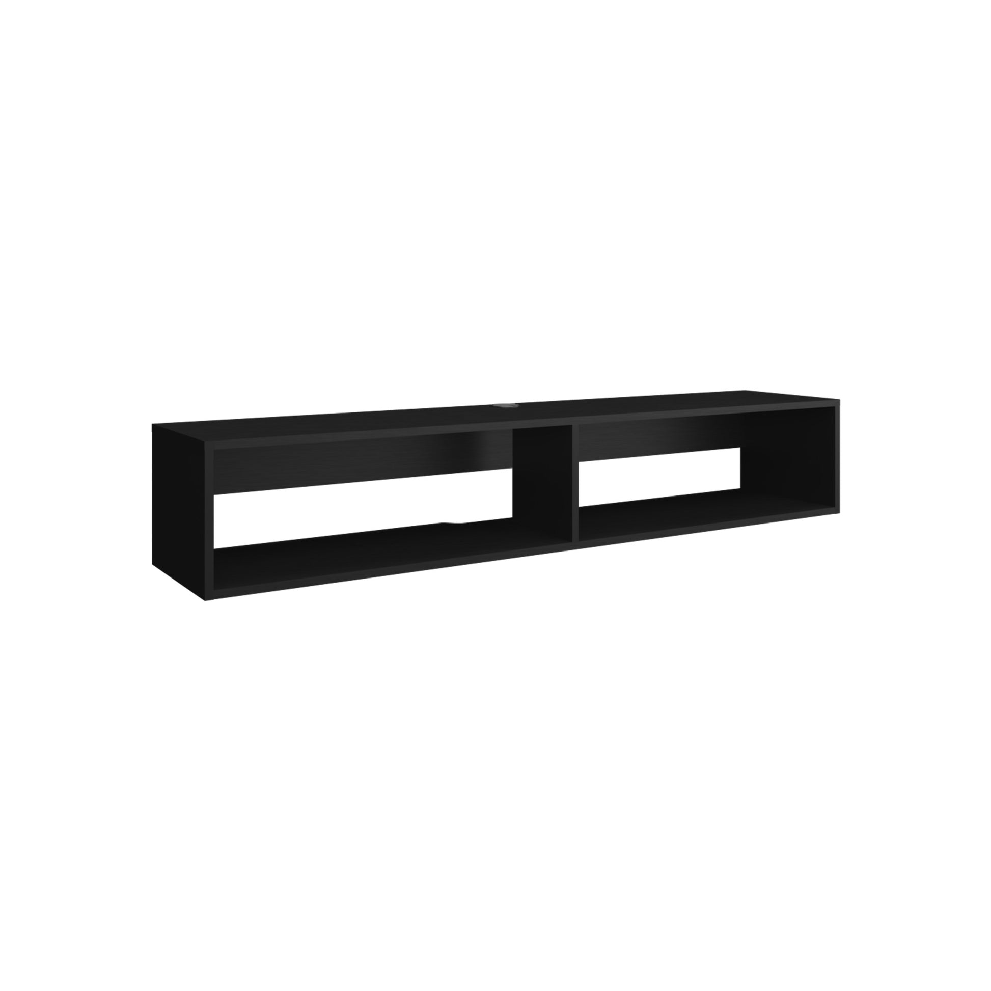 59" Black Floating Mount TV Stand - Loft&Timber