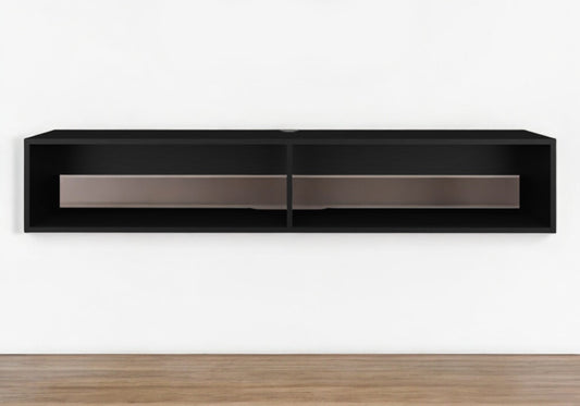 59" Black Floating Mount TV Stand - Loft&Timber