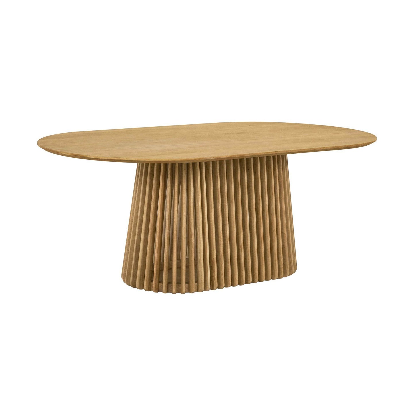 Five Piece Oak Oval Dining Set with Four Chairs - Loft&Timber