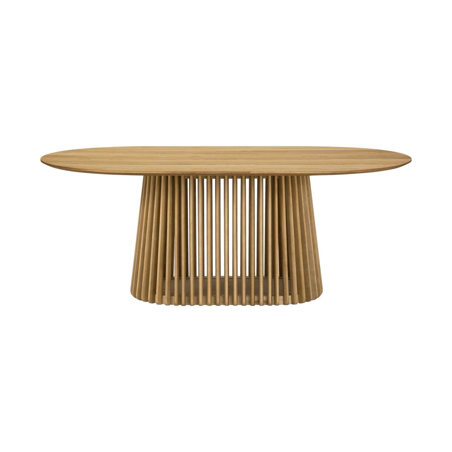 Five Piece Oak Oval Dining Set with Four Chairs - Loft&Timber