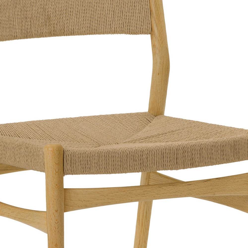 Five Piece Oak Round Dining Set with Four Chairs - Loft&Timber