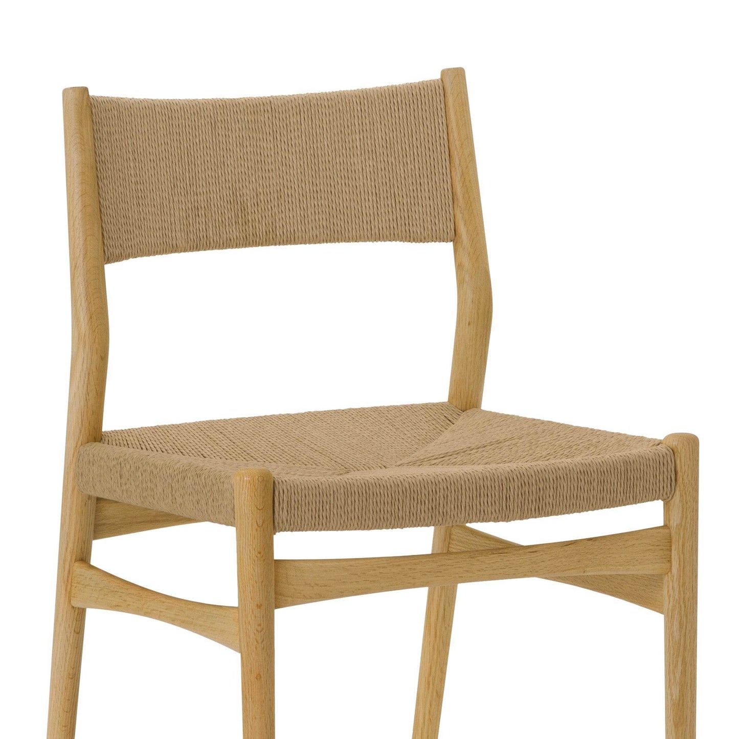 Five Piece Oak Round Dining Set with Four Chairs - Loft&Timber