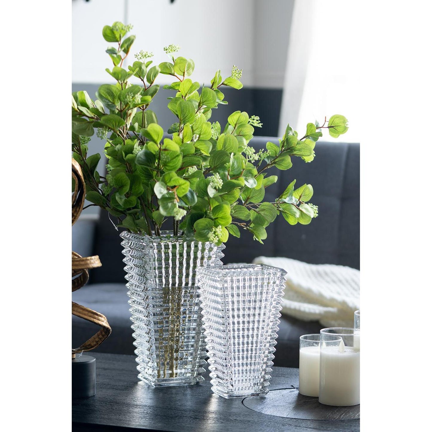 11" Clear Glass Table Vase - Loft&Timber