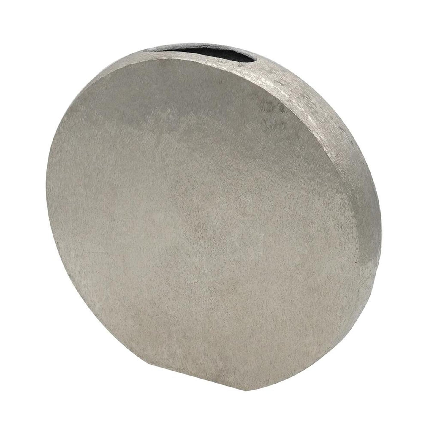 15" Silver Round Aluminum Table Vase - Loft&Timber