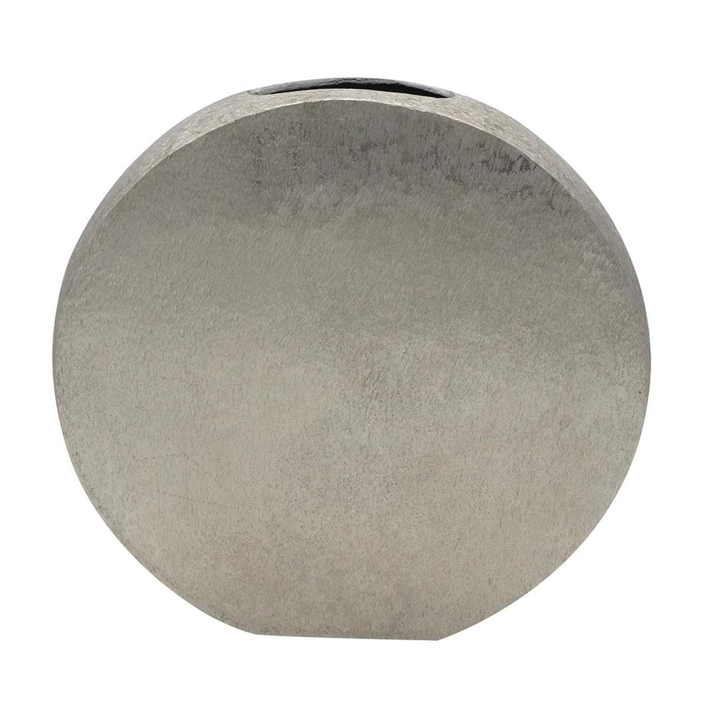 15" Silver Round Aluminum Table Vase - Loft&Timber